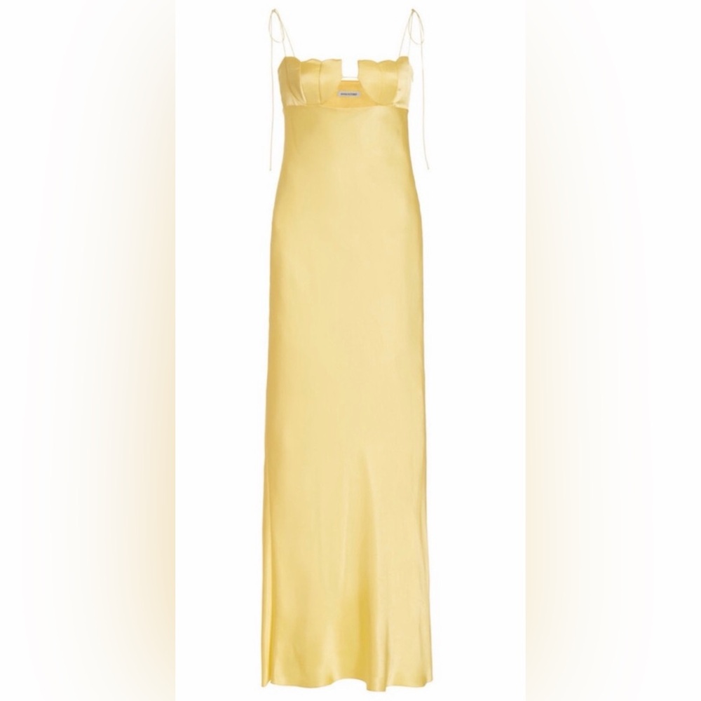 Elegant Yellow Maxi Dress